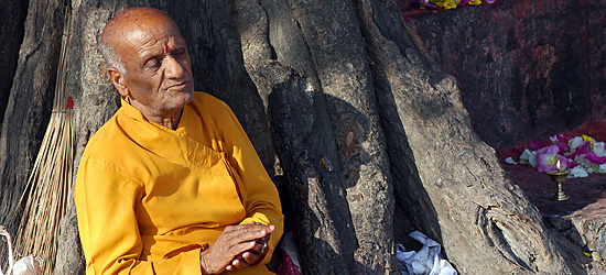 Pilger in Lumbini